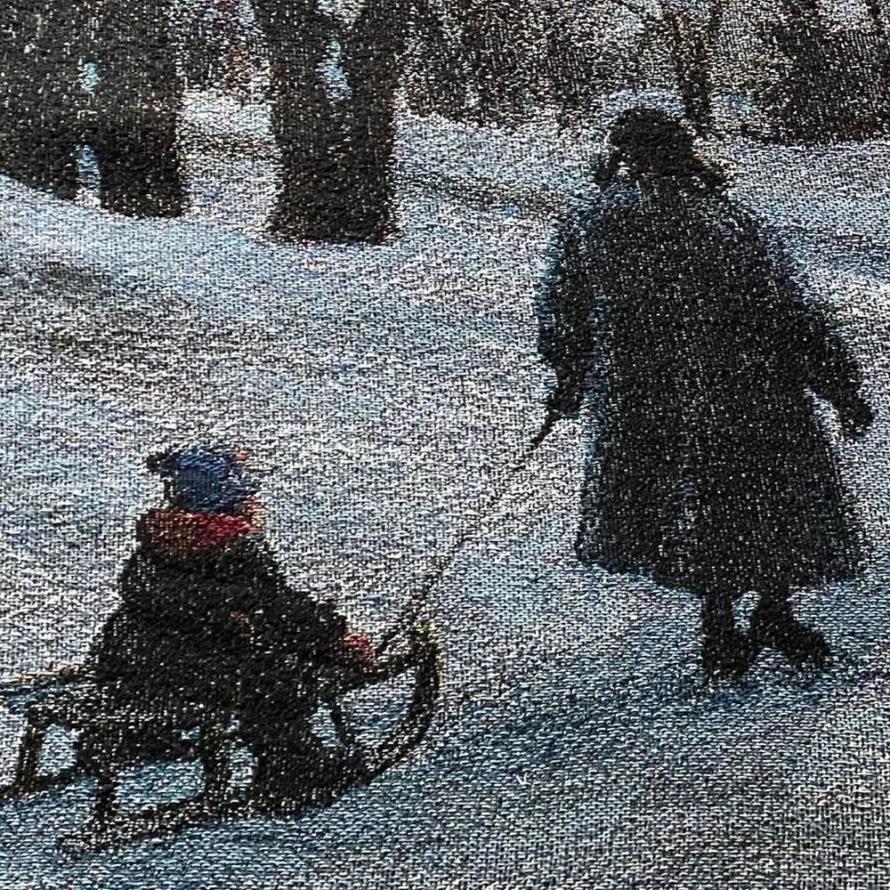 Thomas Kinkade Winters Eve Throw Blanket